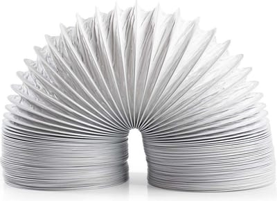Nedis PVC Luchtafvoerslang - 100 mm - 6.00 m - Geschikt voor: Luchtventilatie / Wasdrogers - Wit