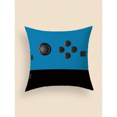 Game Controller Kussensloop, Gamer Kussenhoes, Rood Blauwe Joystick Decoratie, Accent voor Videogame Kamer, Geek Cadeau 45x45cm
