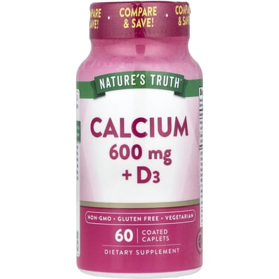 Nature's Truth, Calcium + D3, 60 Omhulde Tabletten