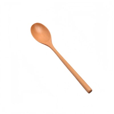 5 stuks - Lange houten lepels - Huishoudlepels - Keukengerei - Geschikt voor soepen en pap - 23,5*4,3 cm - Koffiekleur