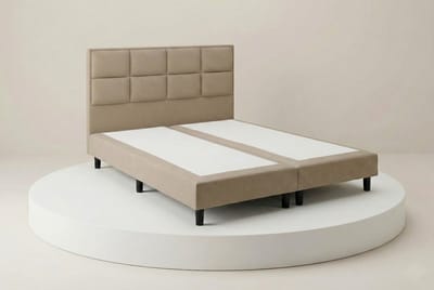 Boxspring DreamLux - 70x200 Zonder matras - Beige 8 Vaks - BalBedden