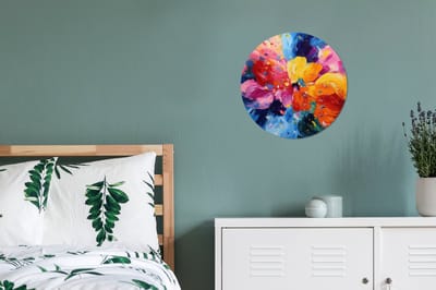 WallCircle - Wandcirkel - Muurcirkel - Golvend - Energie - warm - Aluminium - Dibond - 30x30 cm - Binnen en Buiten