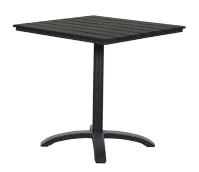Allie terrasmeubel terrastafel, Ø70 cm zwart/zwart.