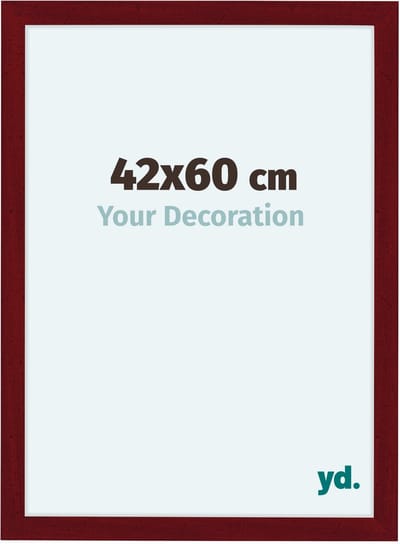 Your Decoration - Fotolijst 42x60 cm - MDF - Wijnrood Geveegd - Como