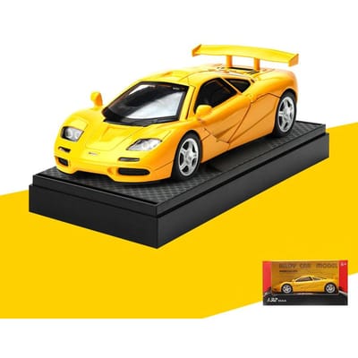 1:32 Mclaren F1 Xp4 Xp5 1933 Superauto Legering Metaal Diecast Modelauto Geluid En Licht Pull Back Speelgoed voor Kinderen Auto Vakantiecadeaus