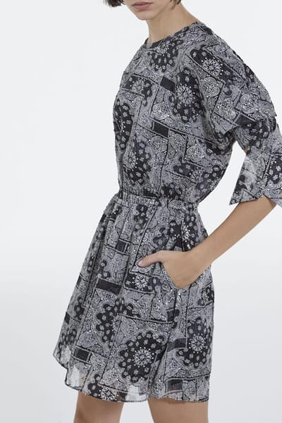 The Kooples Short Square-shaped Dress Black Maat: 36 | Mini Jurken Outlet | Dames | Zwart