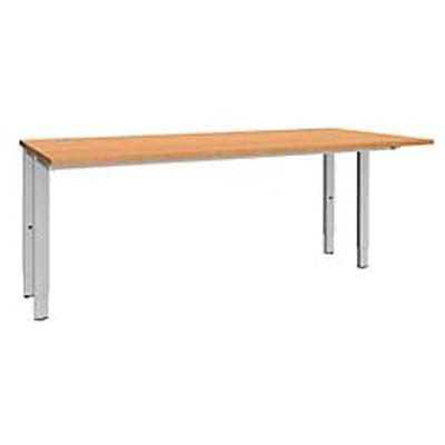 Schäfer Shop  Genius Bureautafel MODENA FLEX, 4-poot rechthoekige buis, tweezijdig, B 1800 mm, beuken