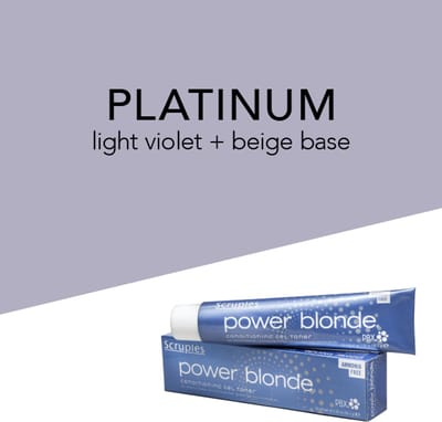 Power Blonde Conditioning Gel Toner - Platinum - Scruples