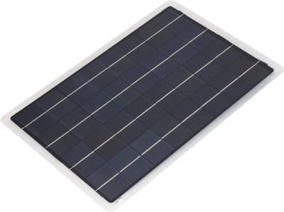 Zonne Batterijlader - Oplader Onderhouder - Batterij Onderhoud - MPPT Controller - 20W - Zwart