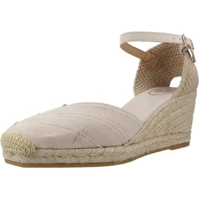 Espadrilles met sleehak voor dames van katoen canvas | CLARA