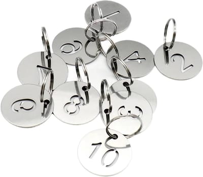 Etiketten met getal - Nummerstickers Huisnummer - Adres Identificatie - Permanent Weerbestendig - 30 mm - Zilver