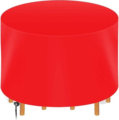Tuinmeubelhoezen - Afdekzeil Beschermhoes - Terrastafel Beschermen - Waterdicht Scheurbestendig - 420D Oxford - Rood