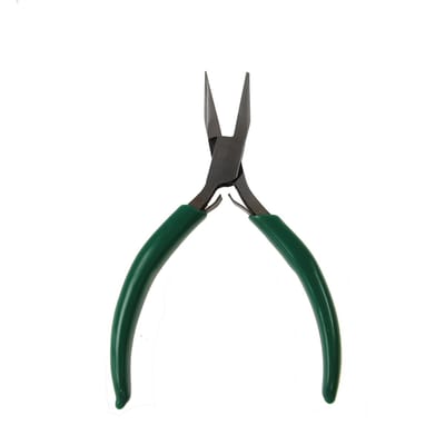Precisietang van Selva – Voor fijn werk in de horlogemakerij, elektronica en fijnmechanica – PVC-gecoate handgrepen – 11,5 cm lang – C335871
