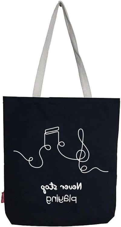 Canvas Draagtas - Schoudertas Totes - Dagelijks Gebruik - Met Binnenvak - 37x38 cm - Zwart