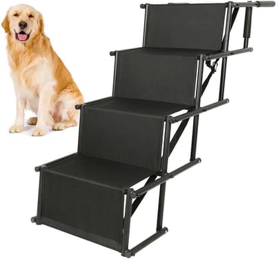Opvouwbare Honden Trap - Antislip Helling voor Auto, Bank of Bed - Geschikt voor Kleine en Grote Honden tot 80 kg