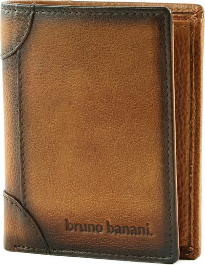 bruno banani Leren Portemonnee Wallet Cognac Bruine