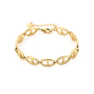 Armband - goud kleurig - stainless steel