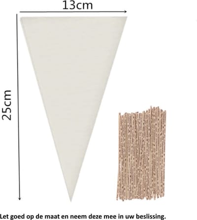 50 Langwerpige Uitdeelzakjes met papieren sluitstrips - Kado - Feestje - 13 x 25 cm - Especially for you - Hartjes - Cellofaan Plastic Traktatie Kado Zakjes - Snoepzakjes - Koekzakjes - Koekje - Cookie Bags - Snoep Puntzak
