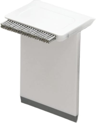 Waterschraper T-vorm - Gootsteen schraper - Gladde oppervlakken reinigen - Met ophanghaak - 12 x 8 cm - Grijs