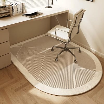 Gebogen Computerstoel Vloermat Studeerkamer Gaming Draaistoel Geluiddichte Voetmat Slaapkamer Commode Tapijten Woondecoratie 120x160cm 47x63inch