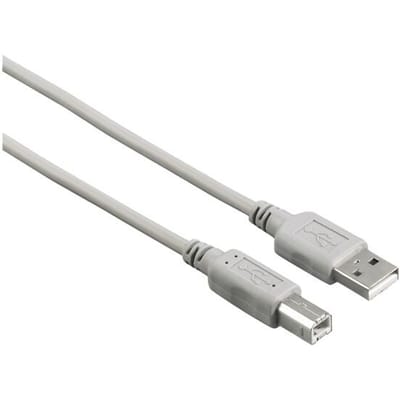USB A to USB B Cable Hama 00200900 1,5 m Grey