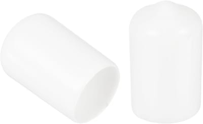 Rubberen Eindkappen - Beschermdoppen Vinyl - Krassen Voorkomen - Flexibel Vinyl Materiaal - 125 mm Binnendiameter - Wit