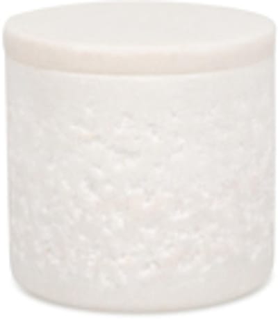 S|P Collection Pot met deksel 7xH7cm white Marbliss