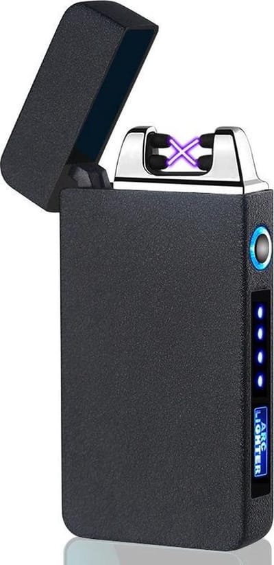 THAR - Plasma Aansteker – USB Oplaadbaar – Vuurwerk en Sigaretten Aansteker – Zwart