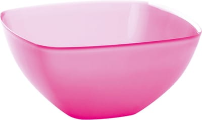 Juypal Serveerschaal/slakom - fuchsia roze - 2,75 liter - kunststof - D22,5 x H9,5 cm