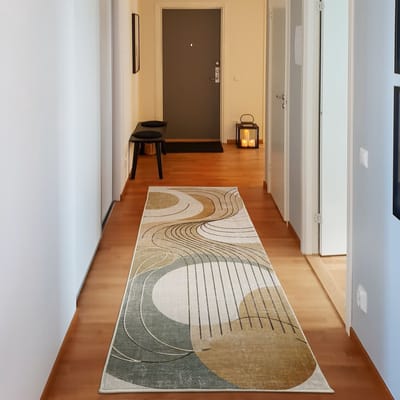 ABAKUHAUS Vloerkleed - Woonkamer Tapijt - Modern boho – 76 x 229 cm – Hoogpolig wasbaar