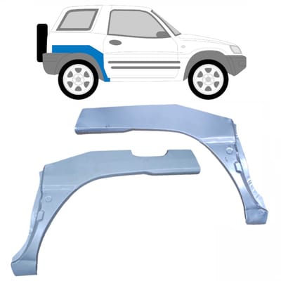 Reparatiepaneel achterspatbord voor Toyota Rav4 1994-2000 / Links + Rechts / Set
