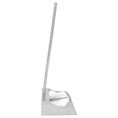 Roestvrijstalen Stofblik - Grote Vuilschep - Huishoudelijk Schoonmaken - Verbeterde Stofopvang - 73 x 28 cm - Zilver