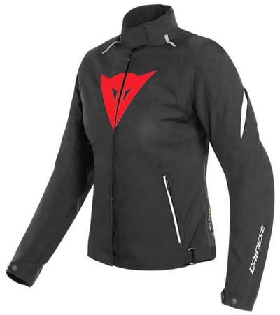 Dainese Laguna Seca 3 D-Dry Jas Dames Zwart Lava Rood Wit - Maat 44 - Jas