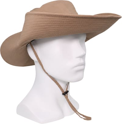 Safari Hoed - Zonnehoed - Boonie - Bucket Hat - Maat 56/58 - Beige - Kinband - UV-Beschermend, Ademend & Lichtgewicht - Opvouwbare Outdoor Hoed - Inklapbaar met Drukkers