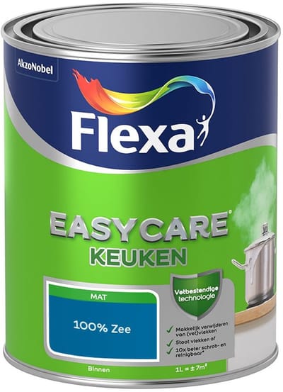 Flexa - Easycare Keuken - 100% Zee - Mengverf - 1 L