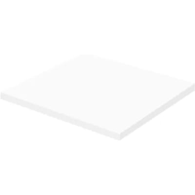 Aquazuro Wastafelblad Napoli - Hout - Gelakt - Wit - 60x48cm