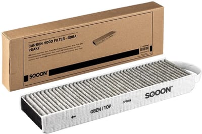 SQOON® Koolstoffilter afzuigkap geschikt voor BORA PUAKF - Gelijk aan model: PUAKF - Voor effectieve geur- en vetfiltering in recirculatiesystemen
