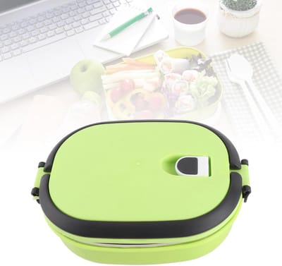 Geïsoleerde Lunchbox - Voedselcontainer Thermos - Maaltijden Meenemen - Drielaags Roestvrij Staal - 2700 ml Capaciteit - Groen