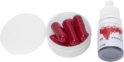 Nepbloedcapsules voor Halloween, Coagulatie Bloed Gel, Make-up Accessoires voor Kostuums en Cosplay Feestjes