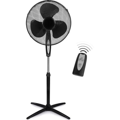 Tristar Statiefventilator 40 cm – Met Afstandsbediening & Timer – 3 Snelheden – In Hoogte Verstelbaar – VE-5899 – Zwart
