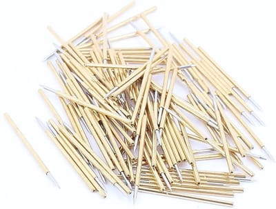 Test Probes - Meetpennen - Elektronica Testen - Puntige Tip - 100 Stuks - Goudkleurig
