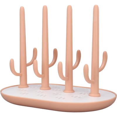 Égouttoir pour Biberons Détachable Gain de Place Drainage Facile Surface Antidérapante Vertical Pink beige