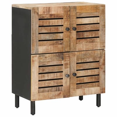 vidaXL - Opbergkasten - Naturel - 60 - x - 33 - x - 75 - cm - Massief - Mango - Hout