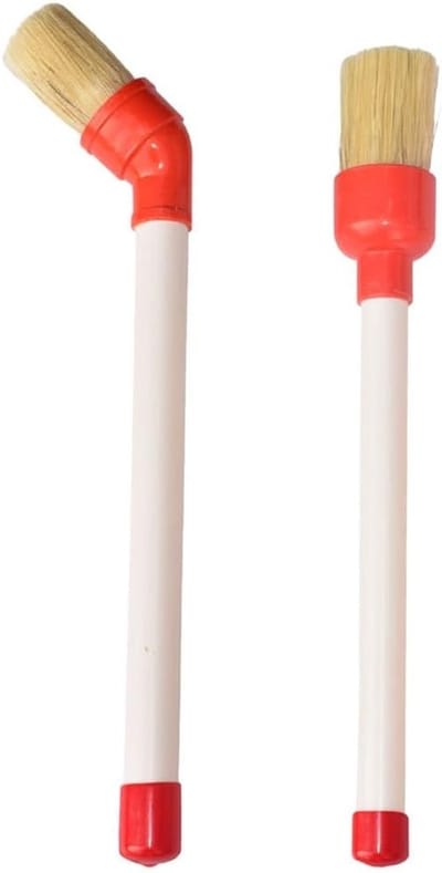 2 Stuks Reinigingsborstel voor Banden - Compact Reinigingsgereedschap voor Wielen en Randen, Effectieve Autoreiniging en Onderhoud