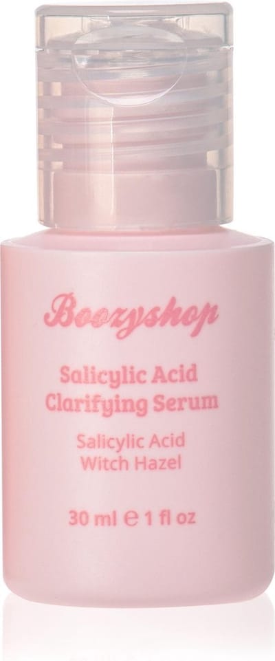 Boozyshop ® 2% Salicylic Acid Clarifying Serum – Zuiverend & Kalmerend Serum – Vermindert Onzuiverheden, Mee-eters & Puistjes – Met Witch Hazel (Toverhazelaar) – Verfijnt Poriën & Vermindert Roodheid – Voor een Egale Huid