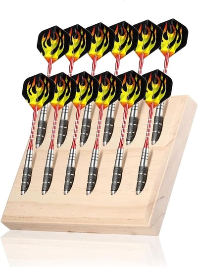 Darthouder voor 24 dartflights - Stijlvolle opslagoplossing voor steel en soft darts, ideaal voor dartliefhebbers