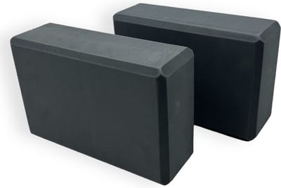 Padisport - Yogablok - Yogablokken Set Van 2 - Grijs - Yoga Blokken - Set Van 2 Foam Blokken - Yoga Blok - Yoga - Yoga & Pilates