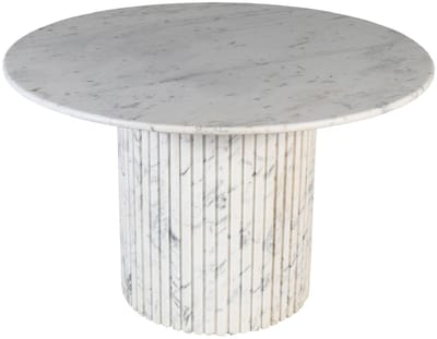 PTMD - Eetkamertafel Neelim - Wit - 122x122x76cm