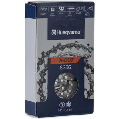 Husqvarna X-CUT S35G Zaagketting (Semi-Haaks) - .325'' - 1,5 mm - 64 Schakels - 38 cm