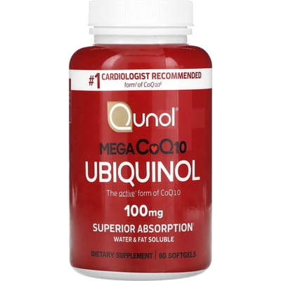 Ubiquinol, Mega Coq10, 100mg, 60 Zachte Capsules